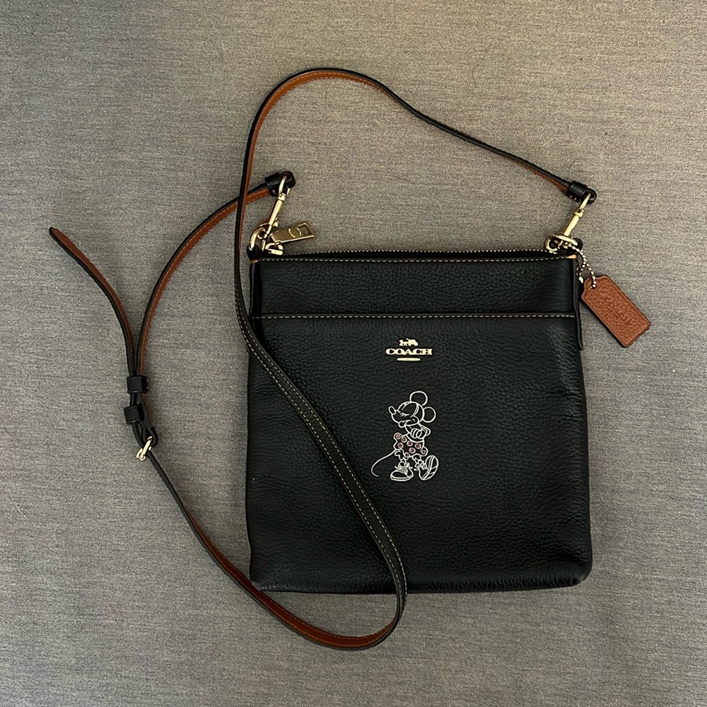 Disney Coach Crossbody Leather Bag